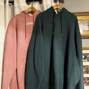 Two Glossier Hoodies